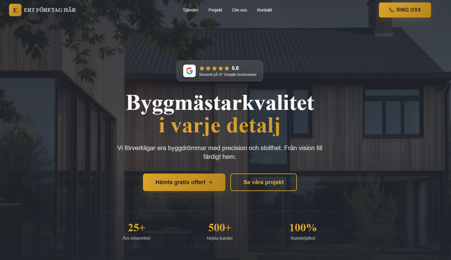 Demo: Snickare — projekt av Värmlandswebb